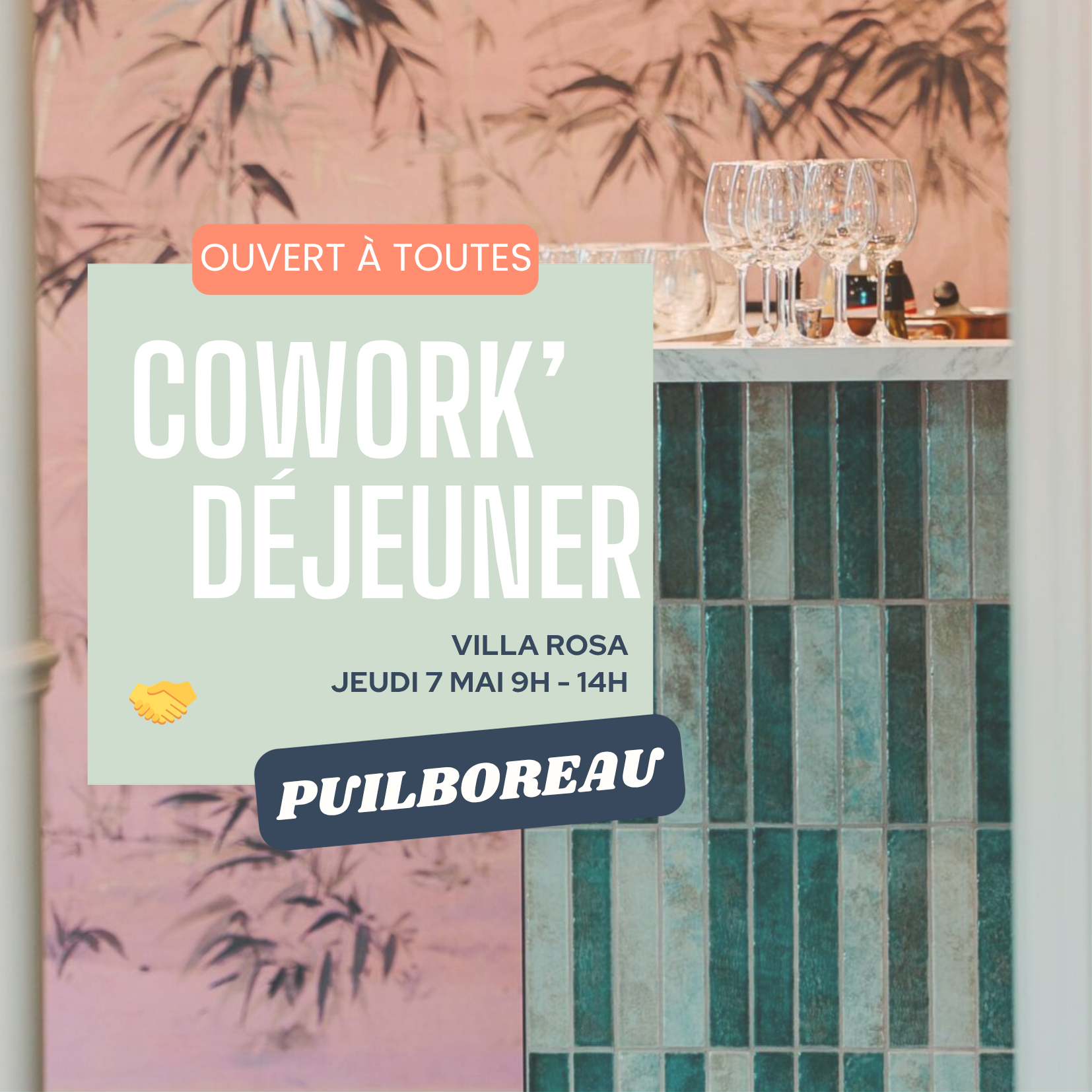 Coworking & Déjeuner @La Villa Rosa